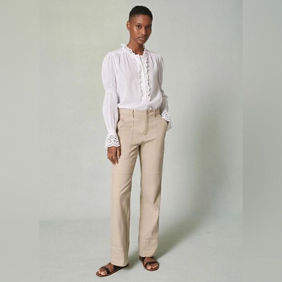 🇬🇧ME+EM Straight-Leg Utility Cuff Trouser - Picture 1 of 12